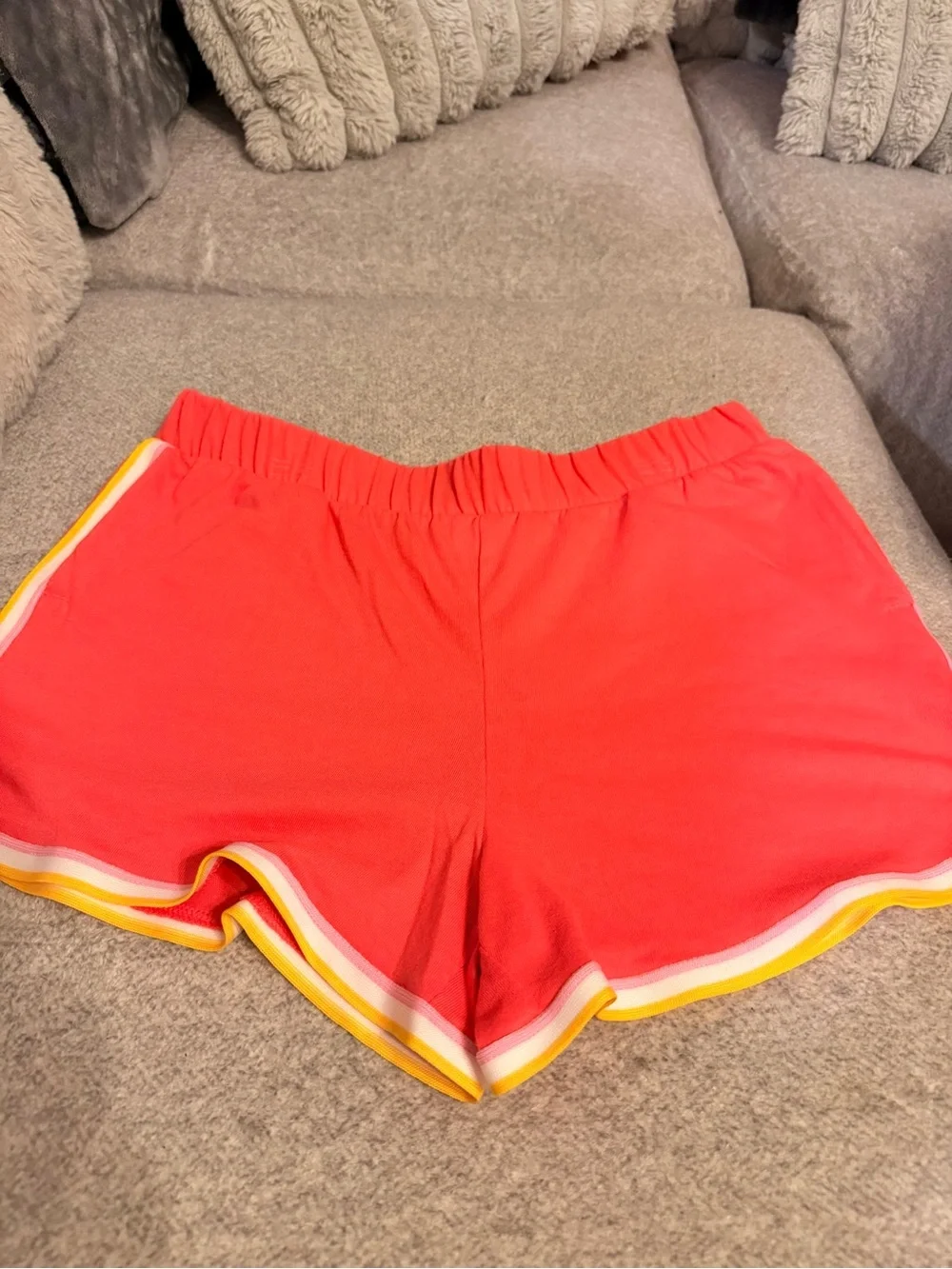 Coral Red Athletic Running Shorts – Girls XL (14/